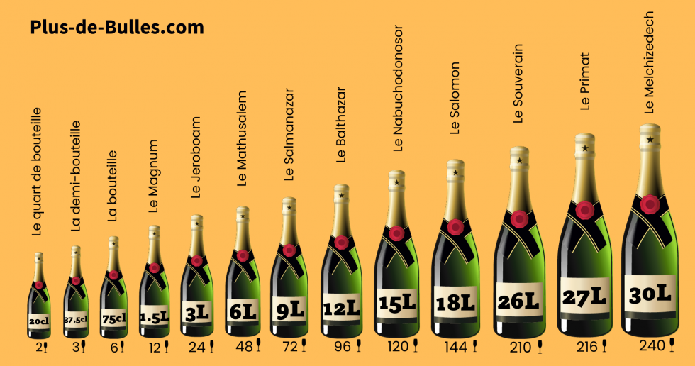 Les Diff Rentes Tailles De Bouteille De Champagne